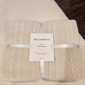 Boll & Branch Cable Knit Throw
